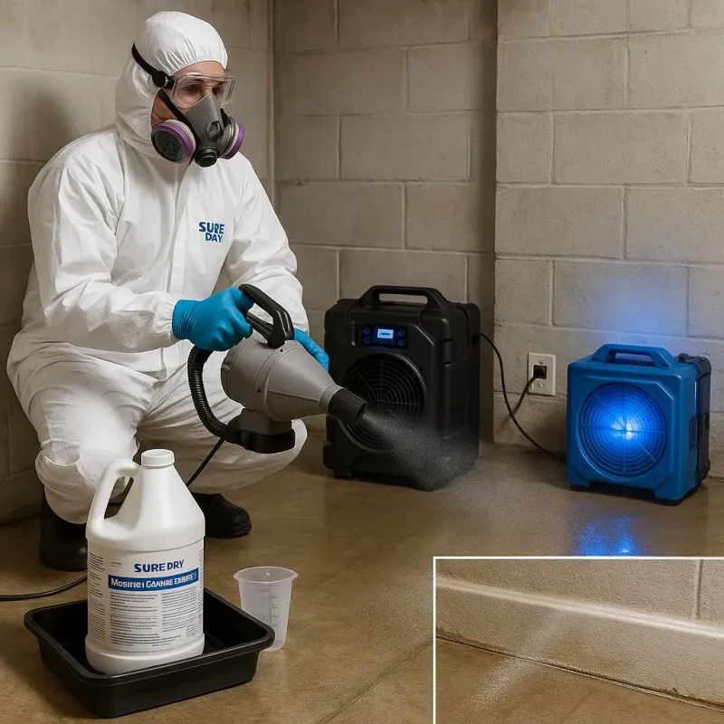 Sanitization and Odor Removal process in Sandoval, IL